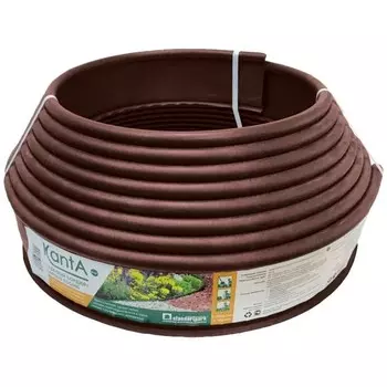 Бордюрная лента Standartpark 0,1х10 м пластиковая коричневая