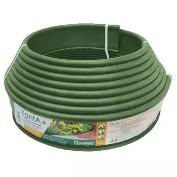 Бордюрная лента Standartpark 0,1х10 м пластиковая оливковая