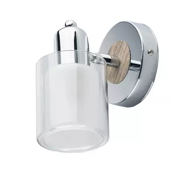 Бра De Markt Форест E14 40 Вт 220 В хром/коричневое IP20 (693022401)