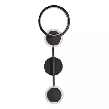 Бра De Markt Гэлэкси светодиодное 18 Вт 220-240 В черное 3000-6000К IP20 (632028103)
