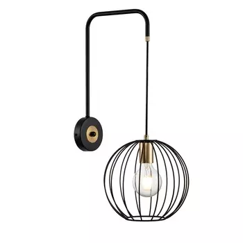 Бра Escada Quebec E27 60 Вт 220 В черное IP20 (10176/1A)