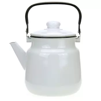 Чайник эмалированный Магнитогорская эмаль 3,5 л белый