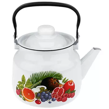 Чайник эмалированный Магнитогорская эмаль Ариадна 3,5 л белый