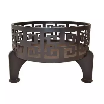 Чаша костровая Модерн 600 мм с крышкой плоское дно