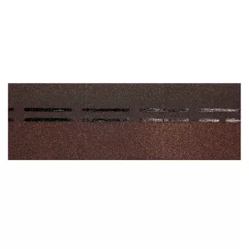 Черепица гибкая коньково-карнизная Docke Europa/Eurasia коричневая 11/22 пог.м