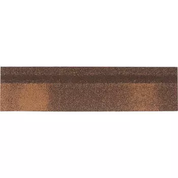 Черепица гибкая коньково-карнизная Шинглас клен 12/20 пог.м