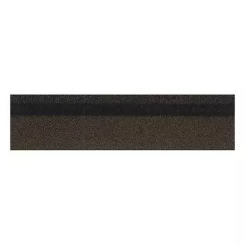 Черепица гибкая коньково-карнизная Шинглас коричневый базальт 12/20 пог.м