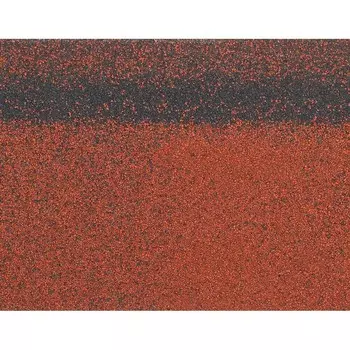 Черепица гибкая коньково-карнизная Шинглас Оптима красная 12/20 пог.м