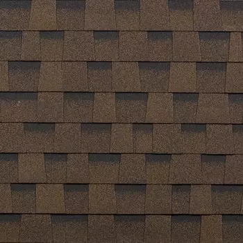 Черепица гибкая Шинглас Кантри многослойная коричневая 2,6 кв.м