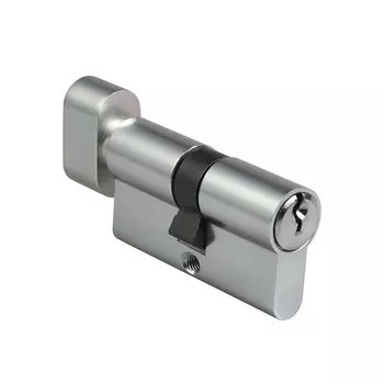 Цилиндр 2018 60 30х30 мм ключ/вертушка хром