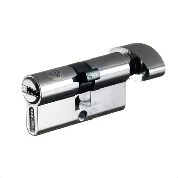 Цилиндр Punto Z4002 60 30х30 мм ключ/вертушка хром