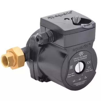 Циркуляционный насос для систем отопления Aquario AC 154-130HW DN15 подъем 4 м 130 мм с гайками (5154)