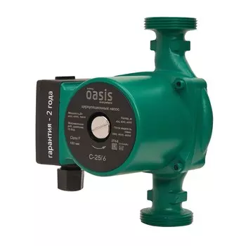 Циркуляционный насос для систем отопления Oasis C-25/6 DN25 подъем 6 м 180 мм