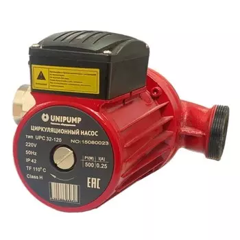 Циркуляционный насос для систем отопления UNIPUMP UPC 32-120 DN32 подъем 12 м 220 мм с гайками (79285)