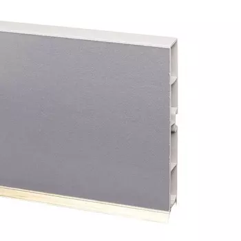 Цоколь для шкафа ПВХ металлик 4000х6х100 мм (12809)