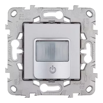 Датчик движения Schneider Electric Unica NEW встраиваемый алюминий (NU552530)