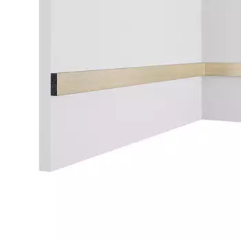 Декоративная рейка из экополимера 30х10х3000 мм Cosca Decor RX010-453 золото матовое