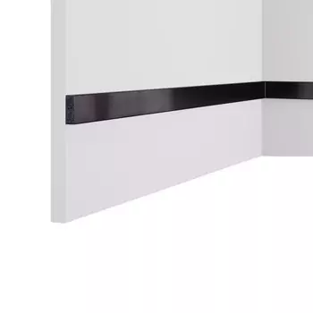 Декоративная рейка из экополимера 30х10х3000 мм Cosca Decor RX010-457 зеркало черное