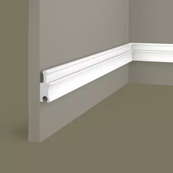 Декоративная рейка из экополимера 50х18х2800 мм Cosca Decor RX008 белая