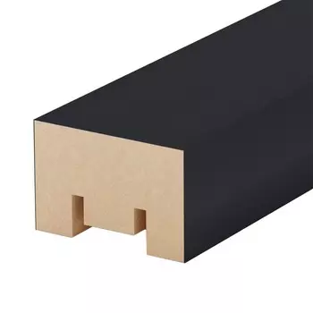 Декоративная рейка МДФ 30х20х2700 мм black edition Stella