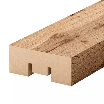 Декоративная рейка МДФ 40х16х2700 мм пекан Stella