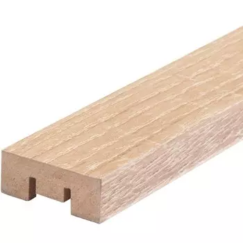 Декоративная рейка МДФ 50х16х2700 мм дуб сонома Стильный Дом
