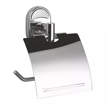Держатель для туалетной бумаги Haiba с крышкой металл хром (HB1903)