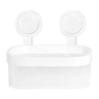 Держатель для туалетной бумаги Master House Нодрил с полкой пластик белый (75969)