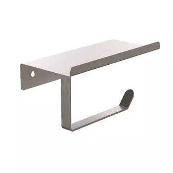 Держатель для туалетной бумаги Zalel с полкой металл хром (981404)