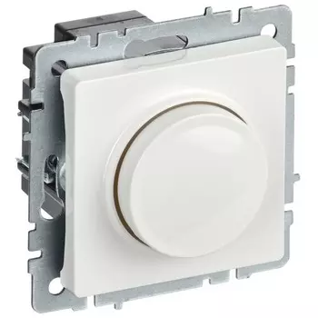 Диммер IEK Brite СС10-1-0-БрБ встраиваемый белый поворотно-нажимной (BR-D20-0600-K01)