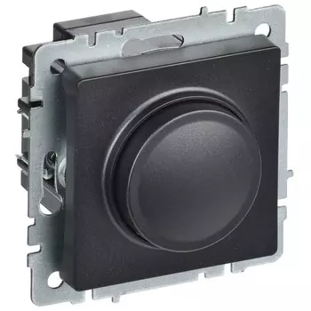Диммер IEK Brite СС10-1-0-БрЧ встраиваемый черный поворотно-нажимной (BR-D20-0600-K02)