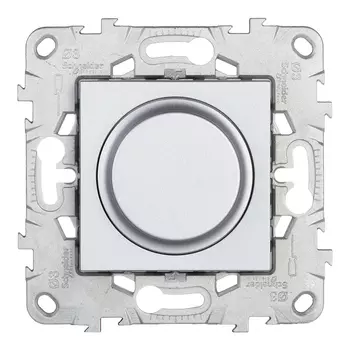 Диммер Schneider Electric Unica NEW встраиваемый алюминий поворотно-нажимной (NU551430)