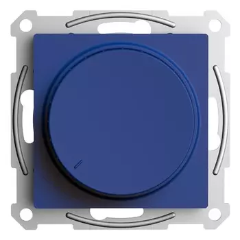 Диммер Systeme Electric AtlasDesign поворотно-нажимной встраиваемый аквамарин (ATN001123)