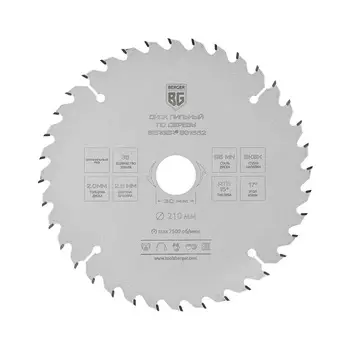 Диск пильный по дереву Berger 210х30х2 мм 36 зубьев (BG1652)