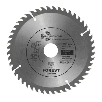 Диск пильный по дереву Trio-Diamond 190х30х1,6 мм 48 зубьев (FLL807)