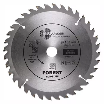 Диск пильный по дереву Trio-Diamond 180х20х1,6 мм 36 зубьев (FLL816)
