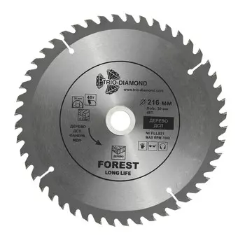 Диск пильный по дереву Trio-Diamond 216х30х1,6 мм 48 зубьев (FLL831)