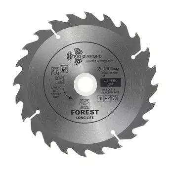 Диск пильный по дереву Trio-Diamond 190х30х1,6 мм 24 зуба (FLL811)