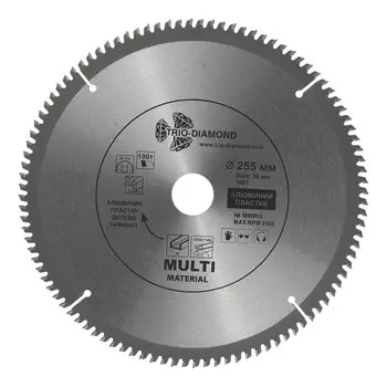 Диск пильный универсальный Trio-Diamond 255х30х2,2 мм 100 зубьев (MM905)