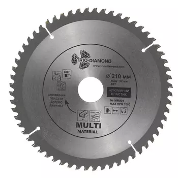 Диск пильный универсальный Trio-Diamond 210х32х1,8 мм 60 зубьев (MM904)