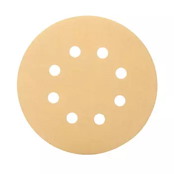 Диск шлифовальный КМ Gold d125 мм P240 на липучку бумажная основа (5 шт.)