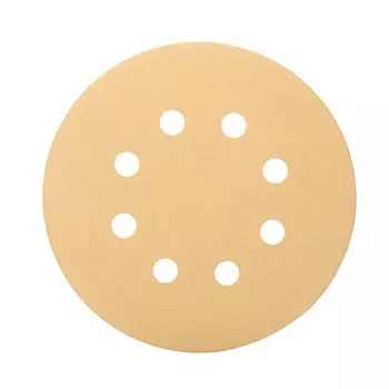 Диск шлифовальный КМ Gold d125 мм P60 на липучку бумажная основа (5 шт.)