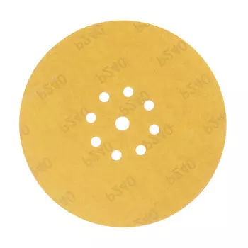 Диск шлифовальный КМ Gold d225 мм Р240 на липучку бумажная основа (5 шт.)