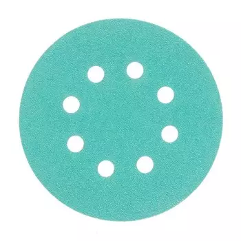 Диск шлифовальный КМ Green Film d125 мм P120 на липучку пленочная основа (5 шт.)