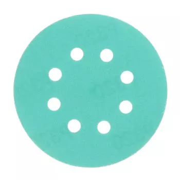 Диск шлифовальный КМ Green Film d125 мм P320 на липучку пленочная основа (5 шт.)
