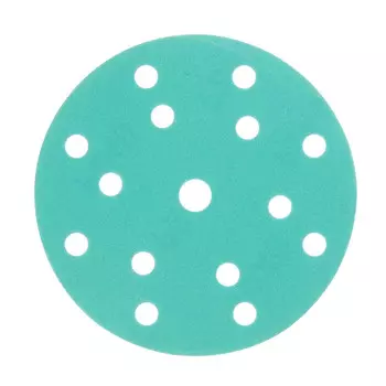 Диск шлифовальный КМ Green Film d150 мм P240 на липучку пленочная основа (5 шт.)