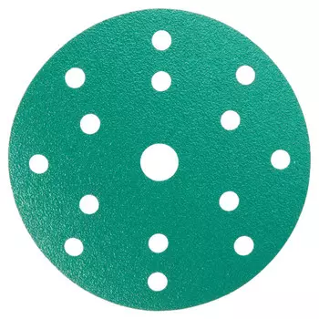 Диск шлифовальный КМ Green Film d150 мм P120 на липучку пленочная основа (5 шт.)