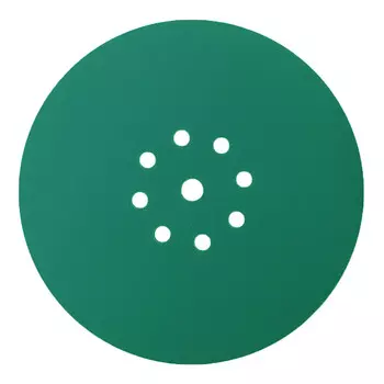 Диск шлифовальный КМ Green Film d225 мм Р120 на липучку пленочная основа (3 шт.)