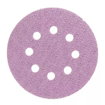 Диск шлифовальный КМ Purple d125 мм P40 на липучку бумажная основа (5 шт.)