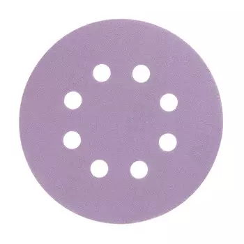 Диск шлифовальный КМ Purple d125 мм P180 на липучку бумажная основа (5 шт.)